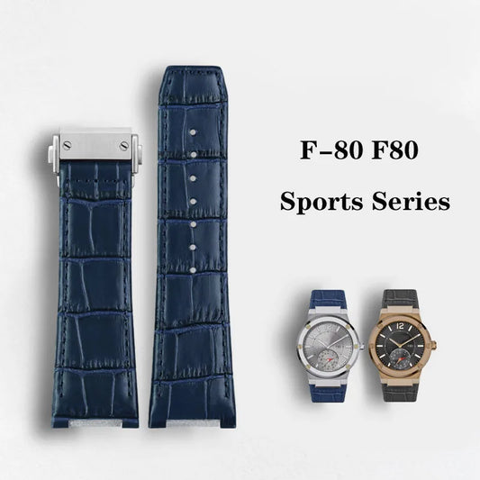 Per Ferragamo F-80 F80 Serie fuori Braccialetto dell'orologio in vera pelle Cinturino in pelle bovina Orologio specifico JONotch 26mm Blu Marrone Nero