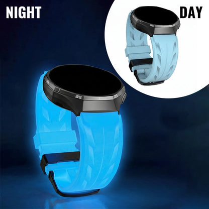 Bracelet de montre lumineux Konse 20/22 mm, adapté aux montres Samsung 7/6/5/4/FE, bracelet en silicone lumineux pour le sport