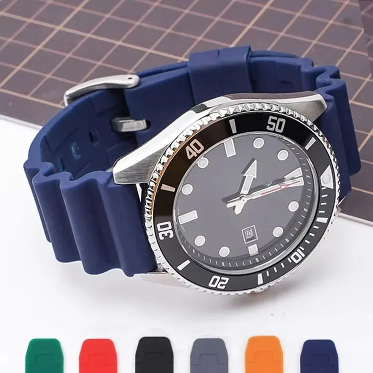 Bracelet de montre en Silicone, 20mm 22mm, pour Rolex SUBMARINER, étanche, pour plongée, Seiko SKX007 SRP777J1, Bracelet de sport pour citoyen