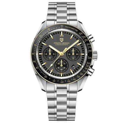 Orologio da uomo 40mm Cronografo al quarzo - PAGANI DESIGN Date AR Sapphire Sport
