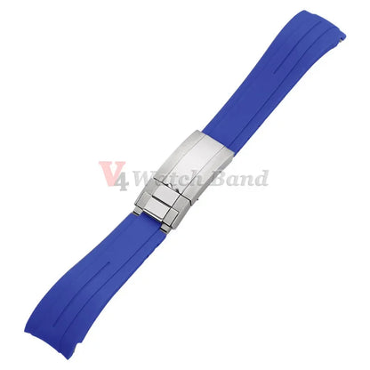 20mm Rubber Watch Strap for Rolex, Water Ghost Bracelet, Oysterflex, Curved End Silicone Watch Strap, Men's Sport Belt