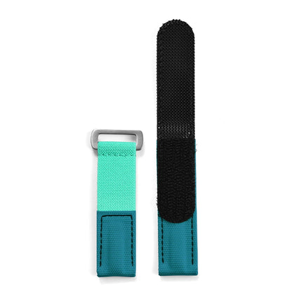 Cinturino in nylon e pelle resistente con chiusura a strappo 20 mm, per orologi sportivi da uomo e donna, accessori per Omega, Rolex, Tissot