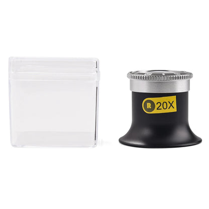 Lente d'ingrandimento per la riparazione di orologi 5X 10X 20X Strumento portatile Lente d'ingrandimento monoculare Strumento per gioiellieri Lente d'ingrandimento Strumenti