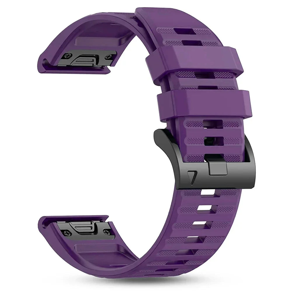 Cinturino in silicone da 22/26 mm per Garmin Fenix 5 5X Plus 6x 7 7X Pro Quatix 8 Fenix 8 Pro 47 mm 51 mm Epix QuickFit, cinturino sportivo da esterno