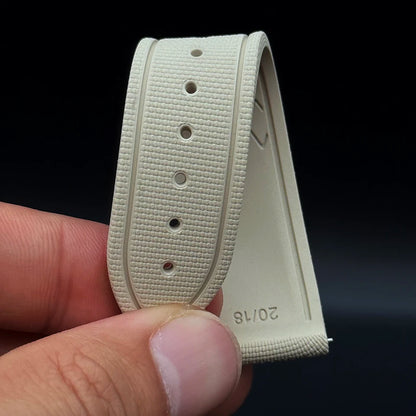 OZE Bracelet montre Caoutchouc Siliconé Premium - Motif Tissu - Boucle déployante