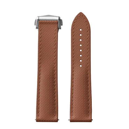 OZE Bracelet montre en Caoutchouc fluorocarbone - Surpiqures / Motif Racing - Déployante - Universel