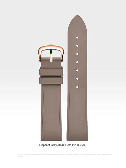 Premium Quality Cartier Dumont Replacement Watch Strap - Fluoroelastomer Rubber Quick Release Medium Large for Women