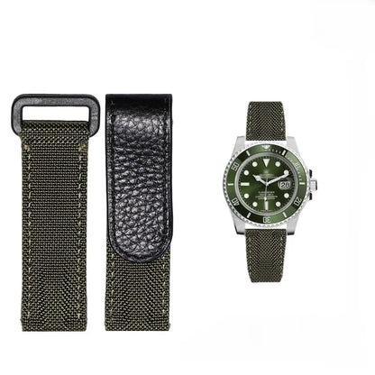 Hochwertiges Nylon-Uhrenarmband für Tudor/Omega/Rolex Daytona Water Ghost, aus Nylon-Canvas, 20 mm