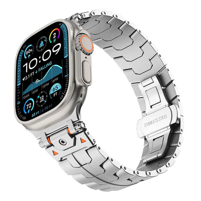 Bracelet en acier inoxydable de luxe pour Apple Watch Ultra 49 mm, séries 10, 46 mm, 45, 44, 42, bracelet pour iWatch 9, 8, 7, 6, 5, 4