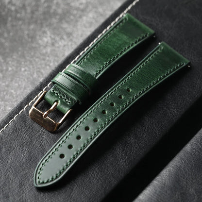 Handmade Italian Cowhide Leather Strap, Genuine Leather 18 19 20 21 22 mm, Soft Quick Release, Genuine Leather Strap, Blue
