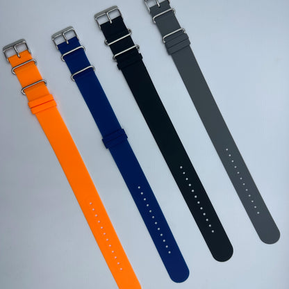 Bracelet de montre étanche super doux, bracelet de montre long, caoutchouc de silicone haute résistance, accessoires de remplacement, 20mm, 22mm