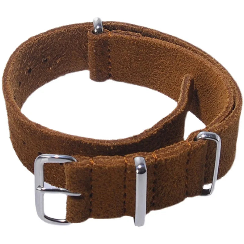 Bracelet de montre en cuir 20 mm 22 mm, bracelet de montre en daim souple, bracelet de montre vintage, bracelet de poignet