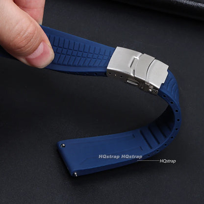 Bracelets de montre en Silicone à dégagement rapide, 20mm 22mm 24mm, pour Samsung, Seiko hommes, bandes de Sport en caoutchouc, Bracelet universel