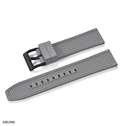 2025 NewFKM Bracelet de montre en caoutchouc 18 mm/20 mm/22 mm/24 mm |   Sangle de plongée à dégagement rapide, étanche, Anti-allergie, pour Seiko/Citizen/Garmin