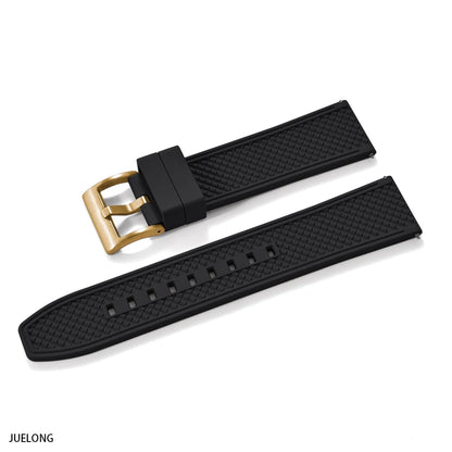 2025 NewFKM Bracelet de montre en caoutchouc 18 mm/20 mm/22 mm/24 mm |   Sangle de plongée à dégagement rapide, étanche, Anti-allergie, pour Seiko/Citizen/Garmin