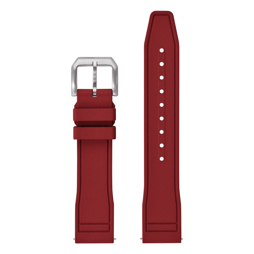 New FKM Fluoro Rubber Straps 20mm 21mm 22mm Quick Release Watch Bands Waterproof Diving Watch Straps for Every Brand Diving Watches