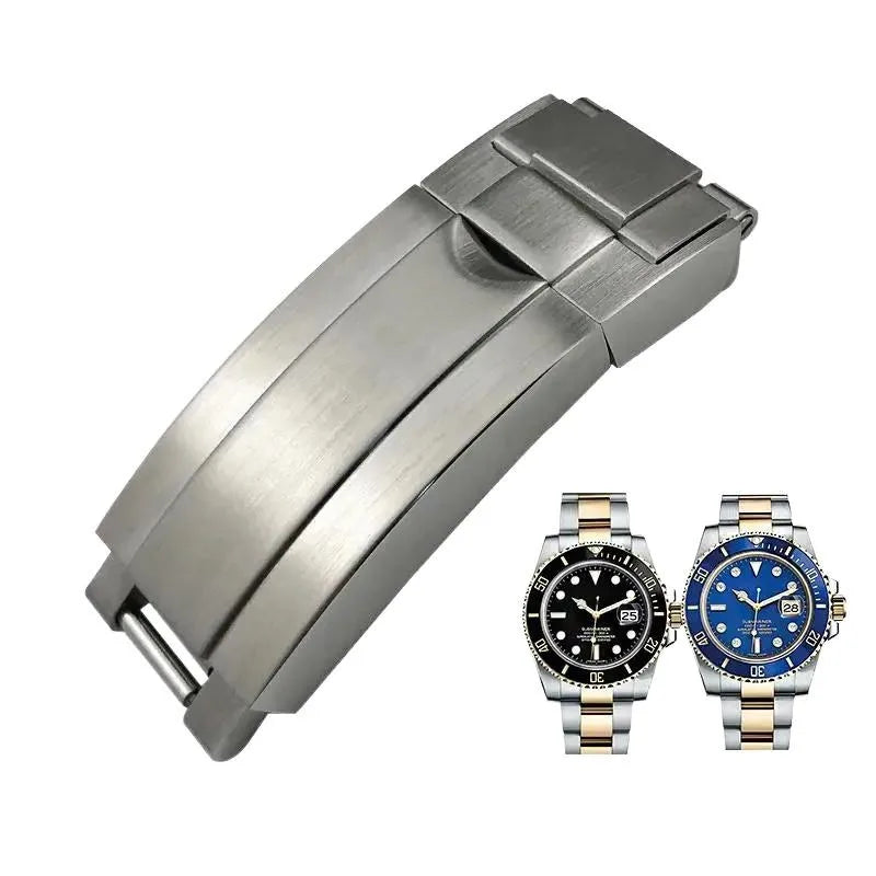 Boucle pliante de verrouillage coulissant en acier inoxydable 316L, 16x9mm, pour fermoir Rolex, Bracelets Submariner Daytona GMT, fermoir de déploiement