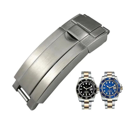 Boucle pliante de verrouillage coulissant en acier inoxydable 316L, 16x9mm, pour fermoir Rolex, Bracelets Submariner Daytona GMT, fermoir de déploiement