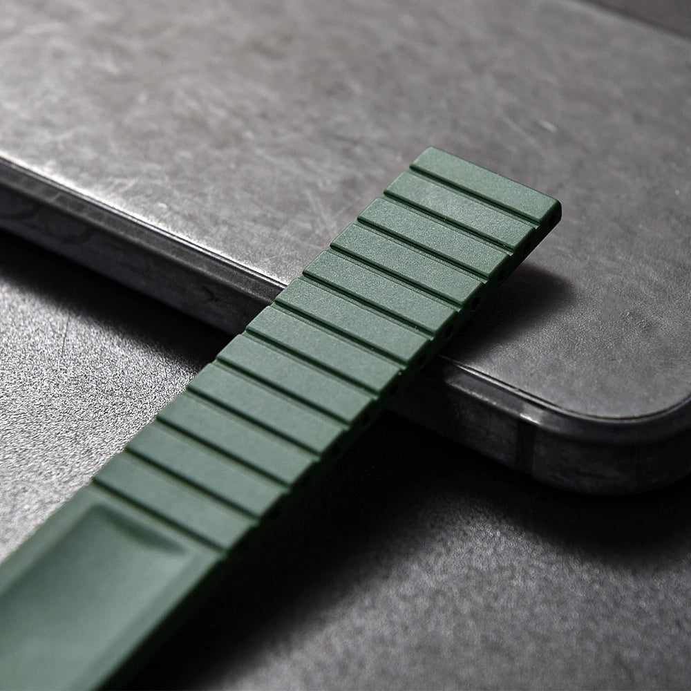 CTS FKM High Quality Fluoro Rubber Quick Release Watch Straps Soft 19/20/21/22mm for Dive Watch Unisex Cut to Size