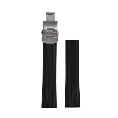 Bracelet de montre CTSFKM de haute qualité, 18mm 20mm 22mm, bandes en caoutchouc, boucle papillon à dégagement rapide, coupe sur la taille pour montre Patek Philippe