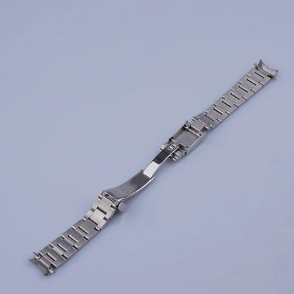 Rolamy 19 mm 20 mm 316 acciaio inossidabile argento Oyster Bracciale maglie piene cinturino orologio di ricambio per Datejust