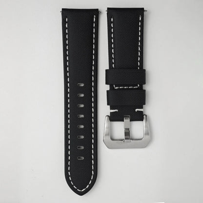 Bracelet de montre en toile et Nylon pour hommes, 22mm 24mm 26mm, pour Panerai LUMINOR DUE 1950 SUBMERSIBLE PAM bleu vert noir, en cuir de vache souple