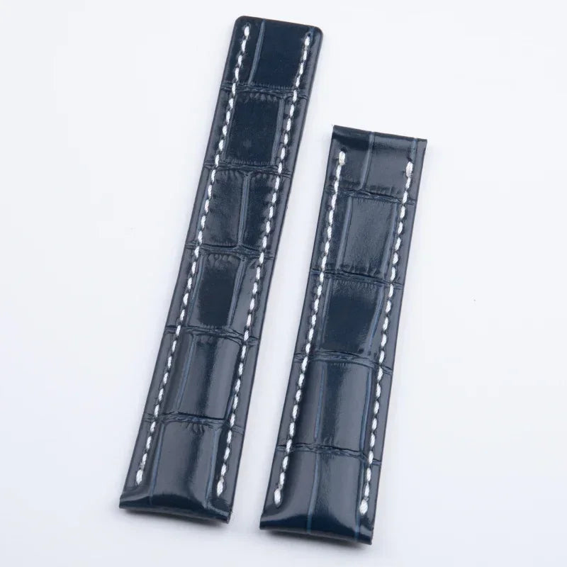 Cinturino universale in vera pelle di bambù, morbido, compatibile con cinturino TAG Heuer MONACO, nero, marrone, blu, 22mm, 24mm, fibbia pieghevole