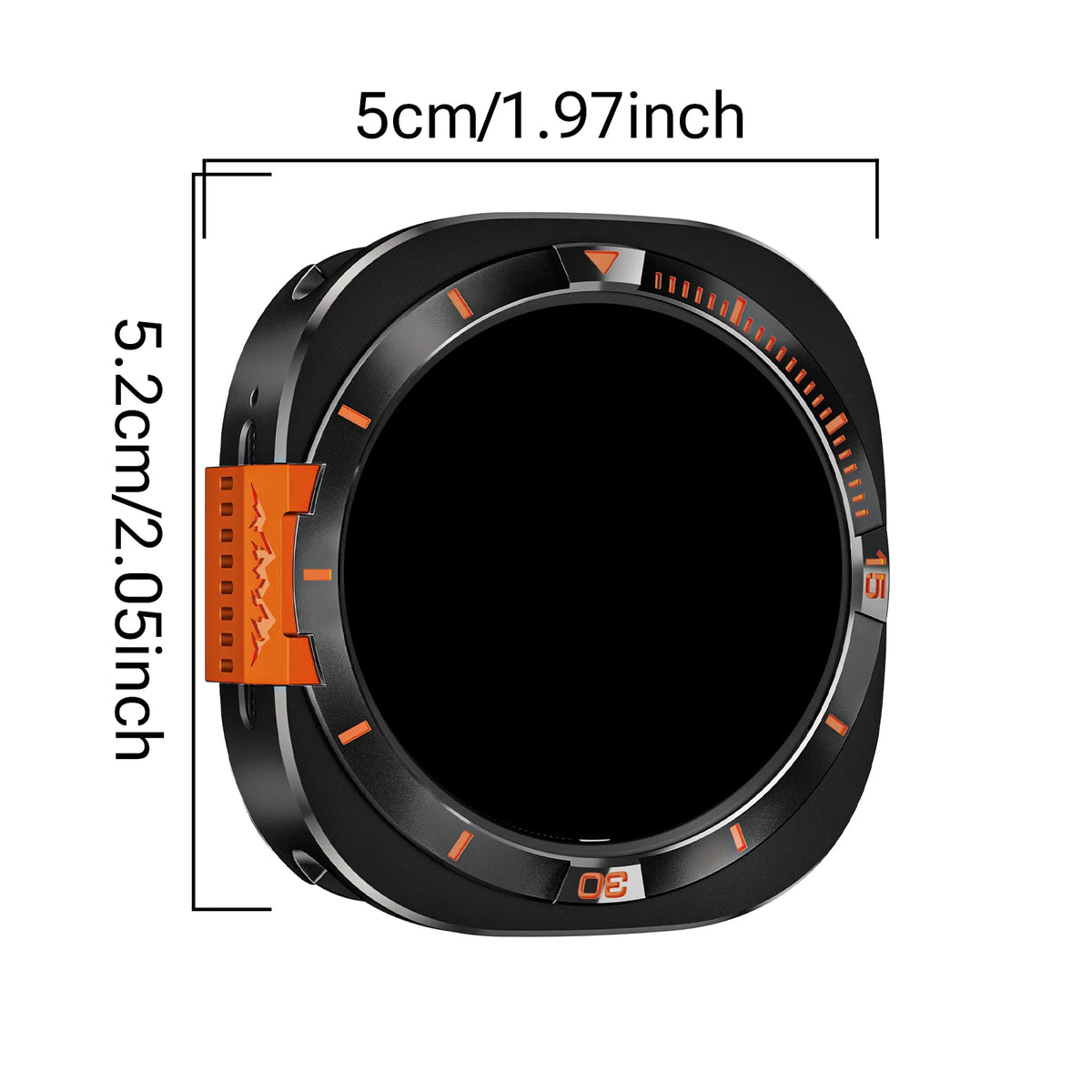 Funda protectora integral de metal para reloj Samsung Ultra de 47 mm, motivo de montaña, ideal para deportes de aventura al aire libre