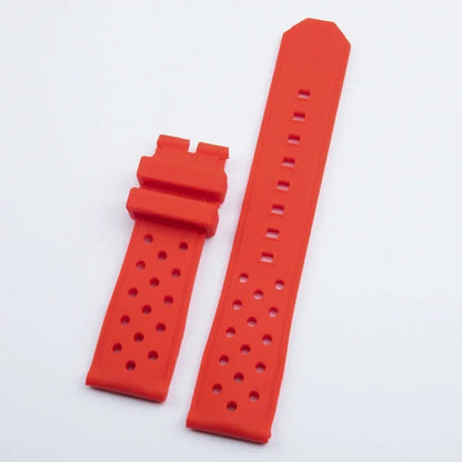 22/24mm Soft Silicone Watch Strap for Tag Heuer, Racing F1 WAZ2113, Sport, Diving, Waterproof Rubber Band with Pin Buckle for Men