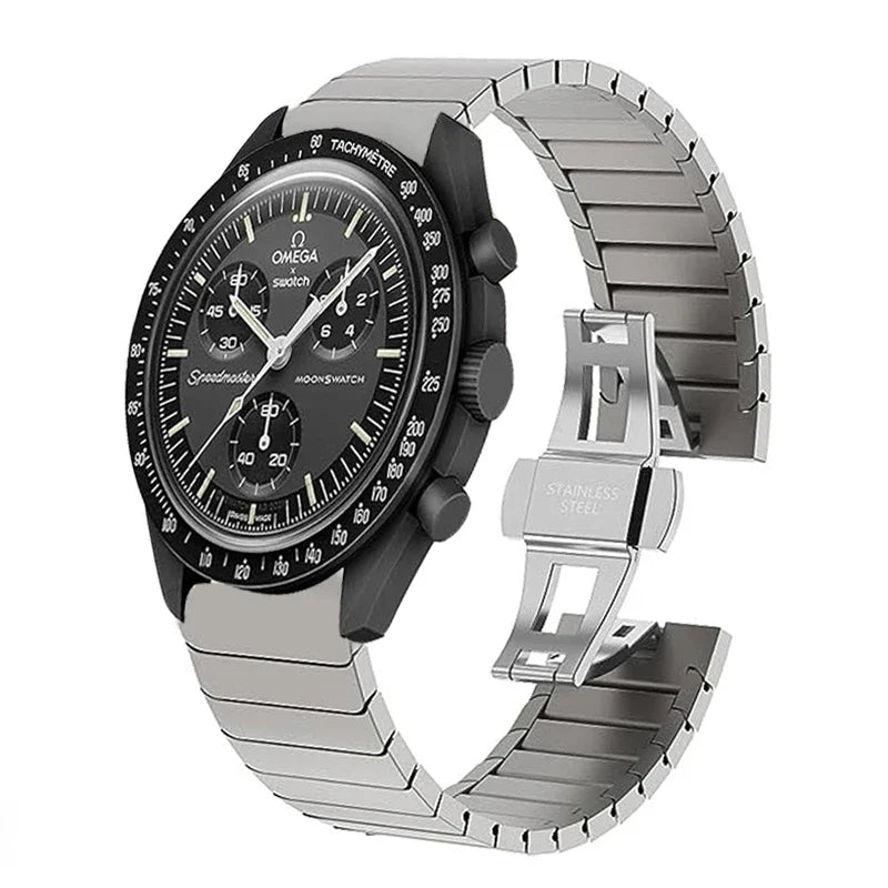 Cinturino in metallo da 20 mm per Omega X Swatch Joint MoonSwatch, braccialetto in acciaio inossidabile, accessori di ricambio professionali per polso