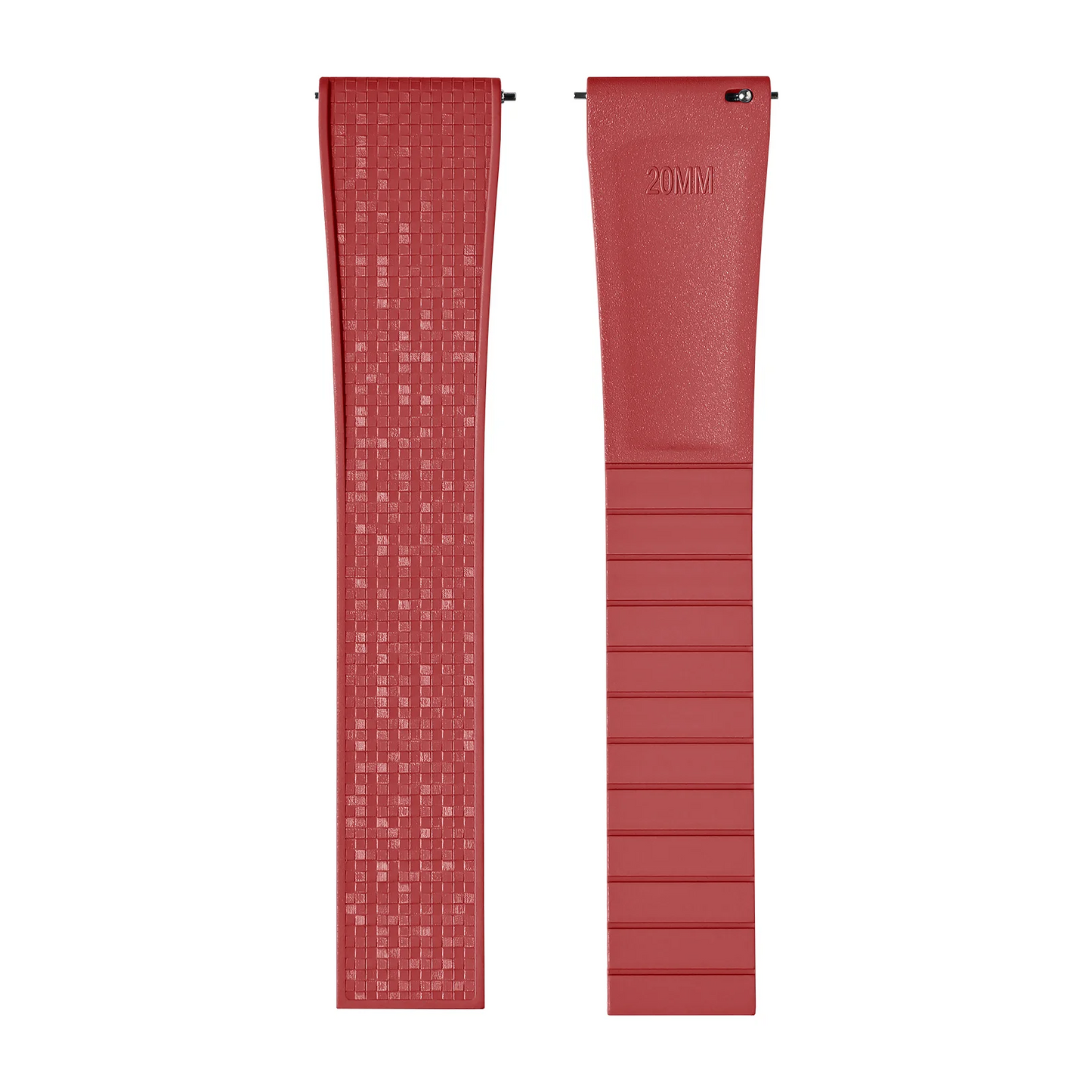 Cinturino per orologio in gomma di alta qualità - Fibbia argento, oro o nero