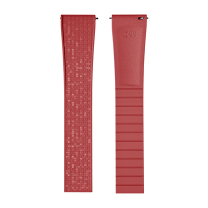 Cinturino per orologio in gomma di alta qualità - Fibbia argento, oro o nero