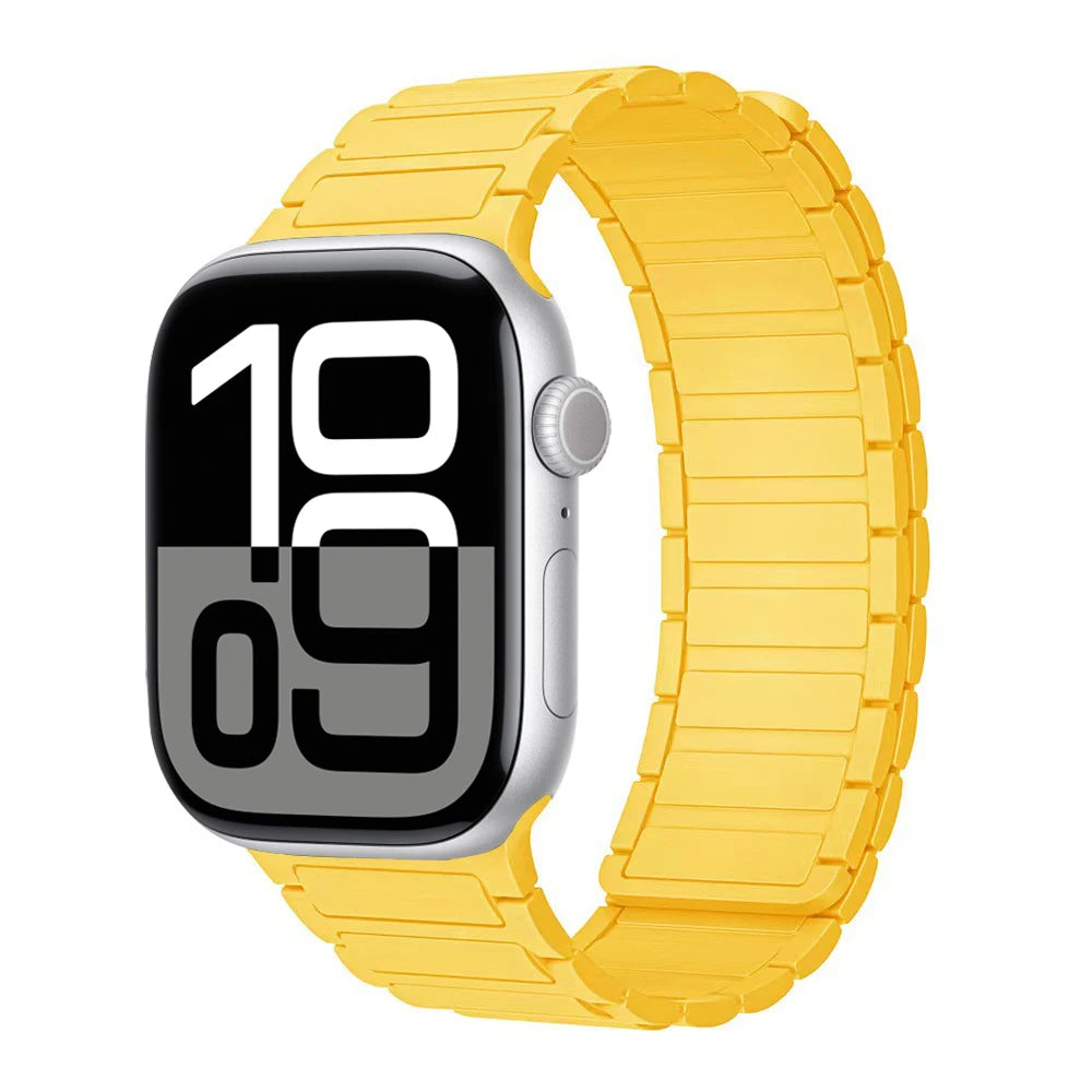 Correa con hebilla magnética para relojes Apple de 46 mm, 44 mm, 40 mm, 45 mm, 41 mm, 42 mm, correa de silicona para iWatch serie 11, 10, 9, 8, 7, 6, SE, Ultra 3