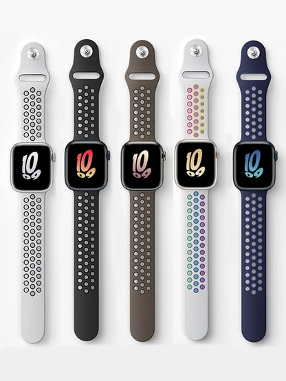 Bracelet en Silicone pour bracelets de montre Apple 46mm 44mm 45mm 40mm 41mm 42mm, Bracelet de Sport Correa iWatch série 11 10 9 SE 8 7 6 5