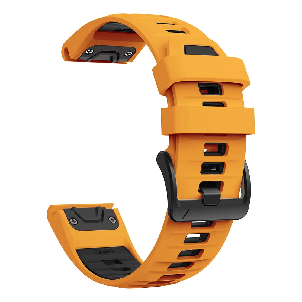 Bracelet en silicone QuickFit 22mm 26mm pour Garmin Fenix 8Pro 7 7X 6X Pro 5X Plus Epix Gen2 Enduro 3 2, bracelet de montre souple à libération rapide