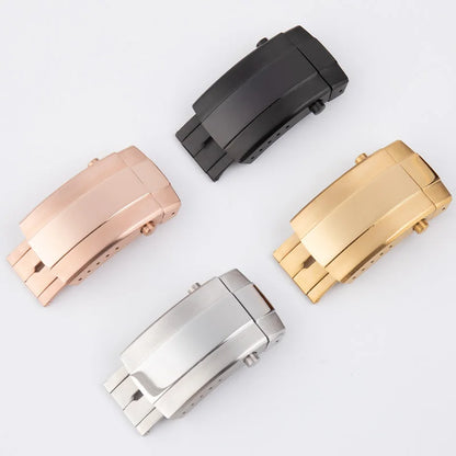 Cinturino per orologio in gomma FKM con estremità curve a sgancio rapido CTS 20/21/22 mm, dimensione regolabile, fibbia deployante, per Omega, Mido, Seiko, IWC, S