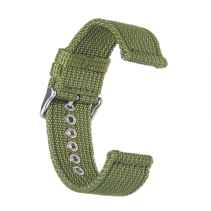 Cinturino per orologio in tela di nylon intrecciato, morbido, universale, per uomo e donna, sportivo, a sgancio rapido, 18 mm, 20 mm, 22 mm
