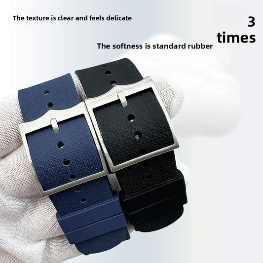 Fluoro Rubber Strap for Tudor Black Bay FXD Series M25707 M79363N, 20mm, 21mm, 22mm, for Omega IWC Rolex
