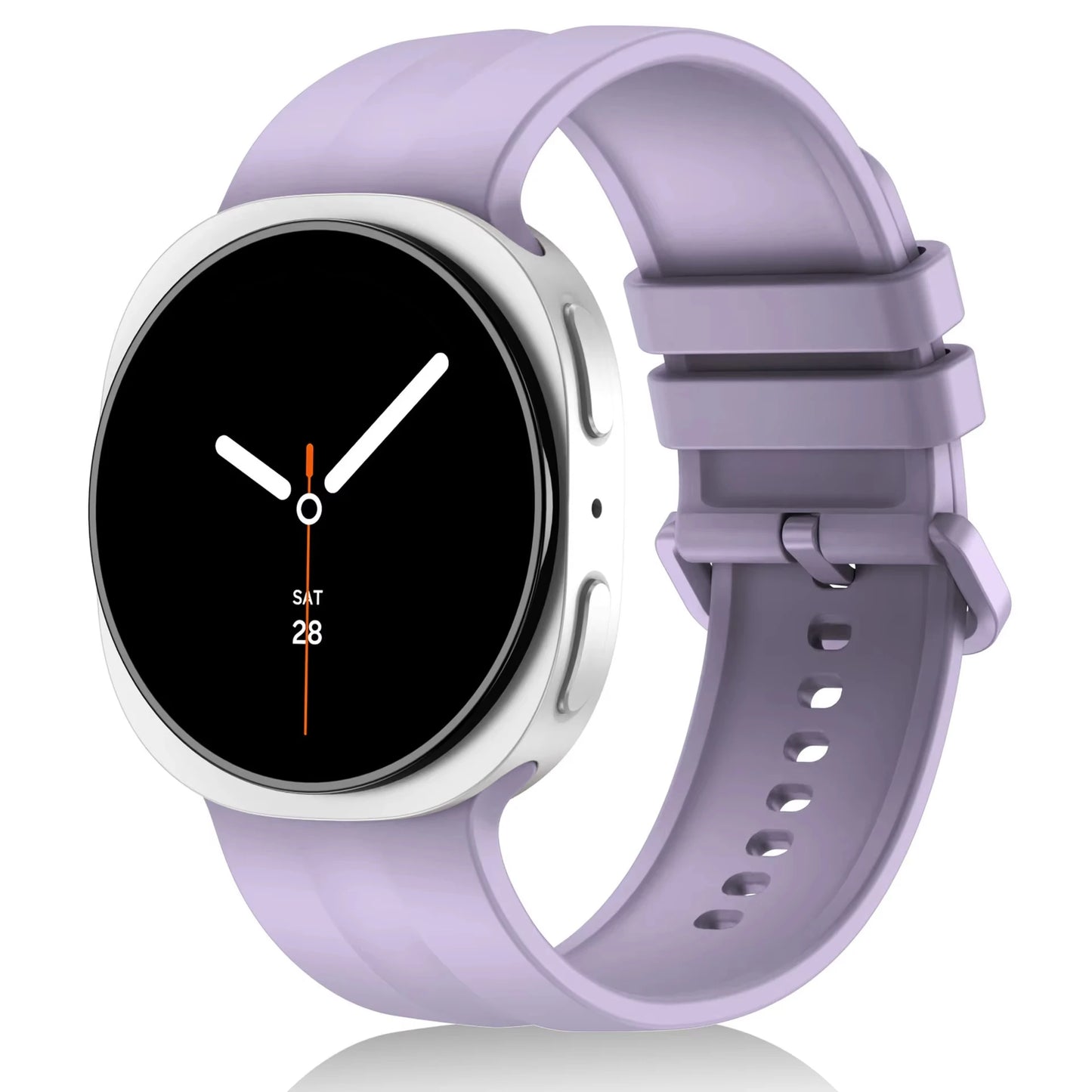 Original Silicone Strap for Samsung Galaxy Watch 9 8 44mm 40mm, Correa Band for Galaxy Watch 9 8 Classic 46mm, Accessories