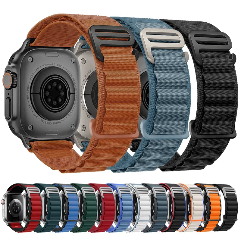 Cinturino per Apple Watch, bracciale alpino per cinturino Apple Watch Ultra 2 3, cinturino 45mm 49mm 42mm 46mm 44mm 41mm 40mm, cinturino Iwatch serie 11 9 8 7 SE 10