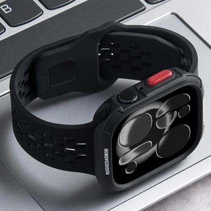 TPU Protective Case + Silicone Sport Straps for Apple Watch Ultra 3 2 49mm S11 S10 46mm 42mm 45mm 44mm 41mm 40mm for iWatch 9 8 SE