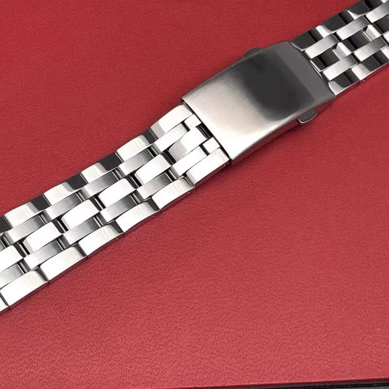 Cinturino per orologio TISSOT 1853 PRC200 T17 T461 T055 T014, bracciale con chiusura pieghevole da uomo, catena per orologio in acciaio inossidabile da 19 mm