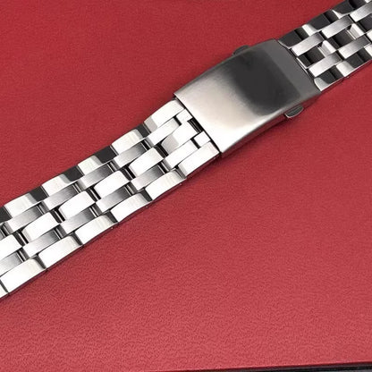 Cinturino per orologio TISSOT 1853 PRC200 T17 T461 T055 T014, bracciale con chiusura pieghevole da uomo, catena per orologio in acciaio inossidabile da 19 mm