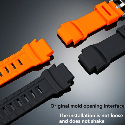 Bracelet de montre convexe en silicone souple, pour Casio PROTREK série PRW 3500 2500 5000 prw5100 PRG 250T 270 prg550 200