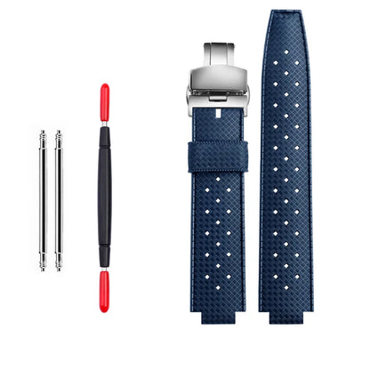 Soft Silicone Watch Strap for Men, Waterproof Rubber Watch Band, Watch Accessories, Tudor Pelagos, 25500 and 25600 Series, 22-12mm