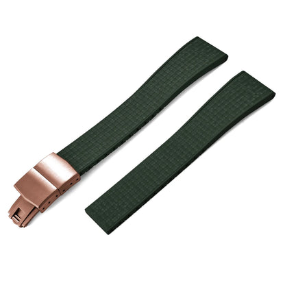 STAPELP 20mm a 22mm tutte le misure mosaico CTS FKM cinturini in caucciù per orologi Rolex Cartier IWC Omega Tuber cinturino con sgancio rapido