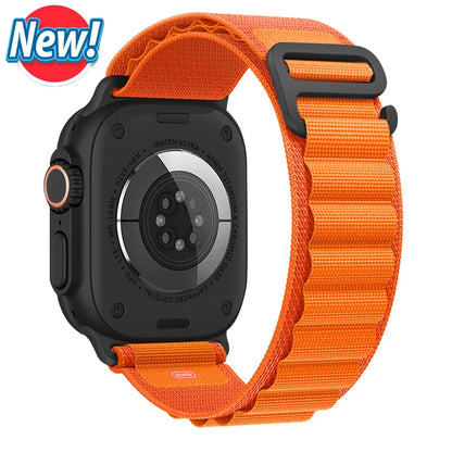 Bracelet à boucle alpine pour Apple watch Ultra 3 2 bandes 49mm 45mm 44mm 40mm 41mm 46mm 42mm Bracelet iWatch série 11 10 SE 9 8 7 6 5 4