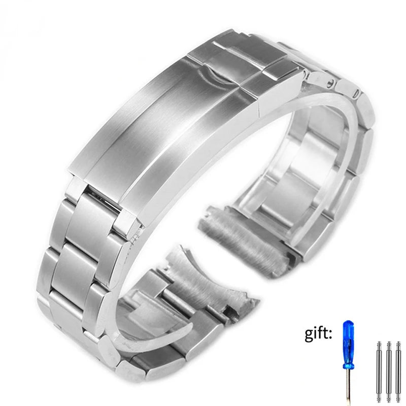 Cinturino per Rolex DAYTONA GMT SUBMARINER, accessori per orologi, cinturino in metallo 904L, acciaio inossidabile massiccio, 20 mm 21 mm