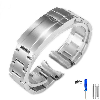 Cinturino per Rolex DAYTONA GMT SUBMARINER, accessori per orologi, cinturino in metallo 904L, acciaio inossidabile massiccio, 20 mm 21 mm
