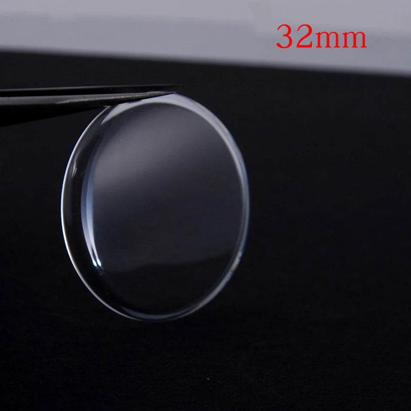 Vetro minerale per orologio, bombato alto a gradini, gamma di diametri da 31 mm a 38,5 mm